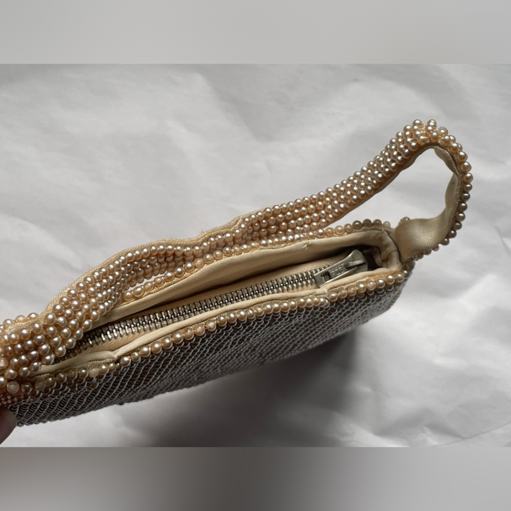 Vintage Beaded Mini Zippered Hand Bag - Picture 9 of 9